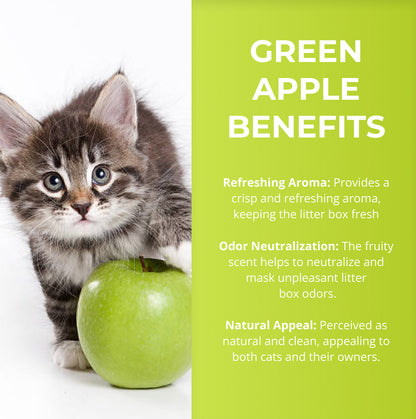 Natural Green Apple Scented Cat Litter